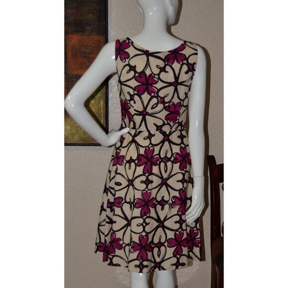 MOSCHINO Designer Cheap and Chic A-line Hearts Sleeveless Dress Size 8 - Picture 3 of 4
